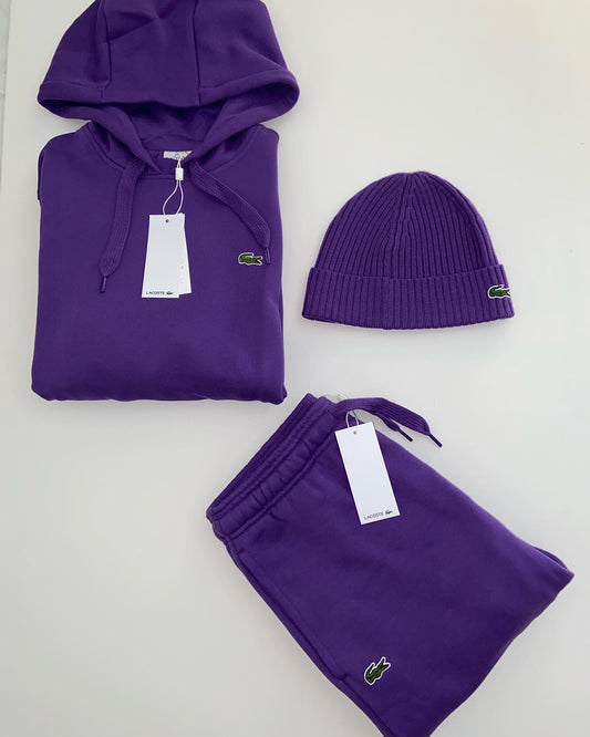Ensemble lacoste purple + bonnet 💜